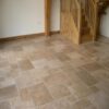 Noce Travertine Brushed and Chiseled Versailles Pattern Tile
